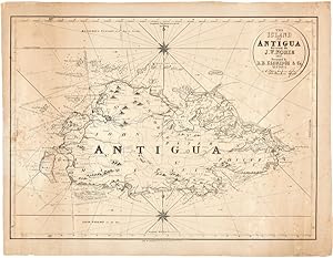 THE ISLAND OF ANTIGUA. Revised by J.W. Norie, 1827