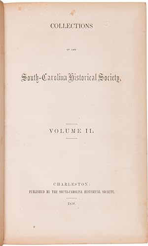 COLLECTIONS OF THE SOUTH-CAROLINA HISTORICAL SOCIETY