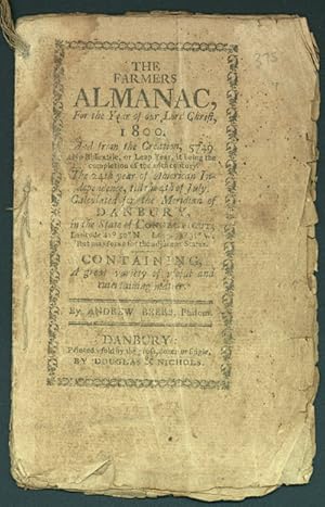 THE FARMERS ALMANAC, FOR THE YEAR OF OUR LORD CHRIST, 1800