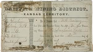 GRIFFITH MINING DISTRICT. KANSAS TERRITORY