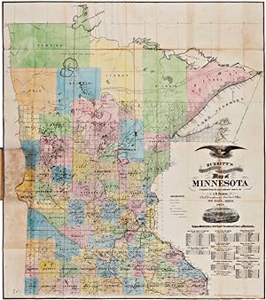 BURRITT'S SECTIONAL AND TOWNSHIP MAP OF MINNESOTA, COMPILED FROM THE LATEST AUTHENTIC SOURCES BY ...