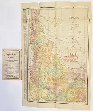 RAND, McNALLY & CO.'S INDEXED COUNTY AND RAILROAD POCKET MAP AND SHIPPERS' GUIDE OF IDAHO