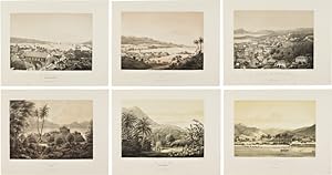 [COLLECTION OF SIX LITHOGRAPHIC VIEWS OF ST. CROIX, ST. JOHNS, AND ST. THOMAS IN THE VIRGIN ISLANDS]
