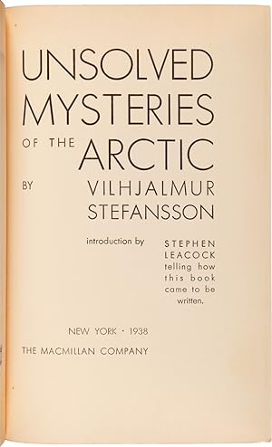 UNSOLVED MYSTERIES OF THE ARCTIC