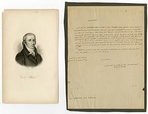 [AUTOGRAPH LETTER, SIGNED, IN FRENCH, FROM CHARLES BOTTA TO HIS TRANSLATOR, BOSTON ATTORNEY GEORG...