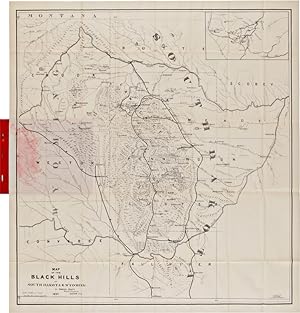 MAP OF THE BLACK HILLS OF SOUTH DAKOTA AND WYOMING WITH FULL DESCRIPTIONS OF MINERAL RESOURCES, etc.