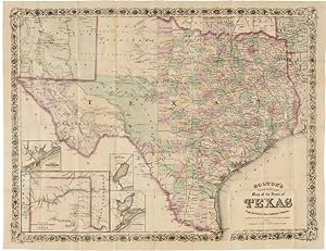 COLTON'S "NEW MEDIUM" MAP OF THE STATE OF TEXAS FROM THE LATEST & MOST AUTHENTIC SOURCES