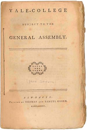 YALE-COLLEGE SUBJECT TO THE GENERAL ASSEMBLY
