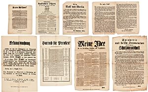 [GROUP OF NINE POLITICAL BROADSIDES RELATING TO THE 1848 REVOLUTIONS IN GERMANY]