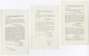 [THREE SEPARATE WORKS CONTAINING GENERAL ORDERS AND A CIRCULAR FROM THE UNION ARMY'S DEPARTMENT O...
