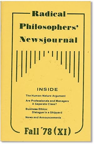 Radical Philosophers' Newsjournal - no. XI (Fall '78)