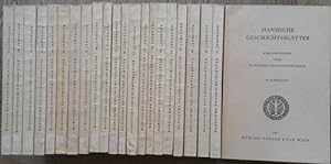 Hansische Geschichtsblätter. 78. bis 97. Jahrgang und 99. Jahrgang in 22 Bänden. Herausgegeben vo...