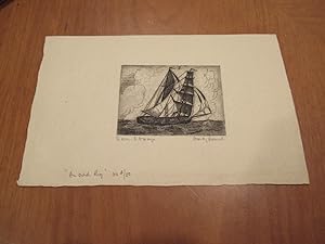 Original Etching "An Odd Rig", Second State, By Stanley Harrod