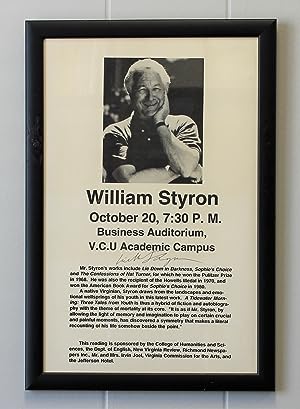 POSTER SIGNED BY WILLIAM STYRON