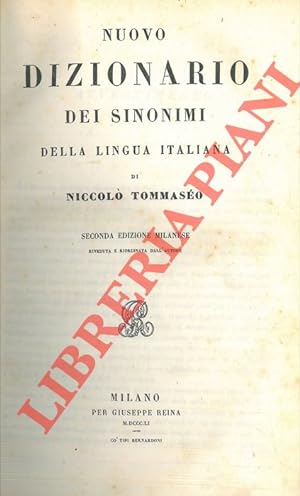 Nuovo dizionario dei sinonimi della lingua italiana.