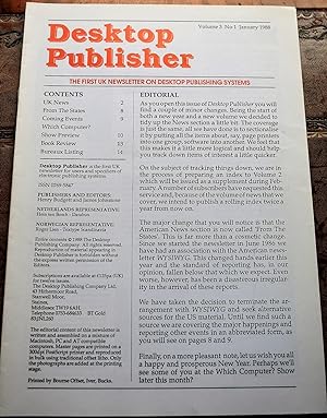 Desktop Publisher volume 3 no.1 January 1988