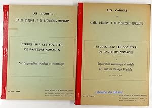 Etudes sur les sociétés de pasteurs nomades 2 volumes