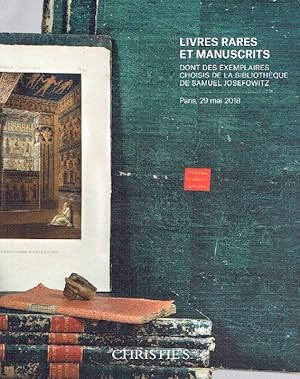 Christies May 2018 Rare Books & Manuscripts