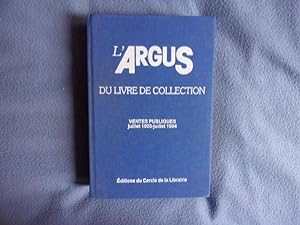 Ventes publiques 1993-1994-l'argus du livre de collection