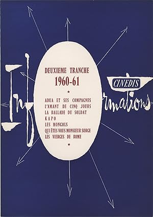 Deuxieme Tranche, 1960-61 (Original press release folder)