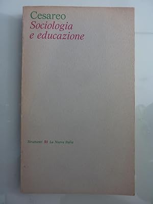 SOCIOLOGIA ED EDUCAZIONE Strumenti, 51