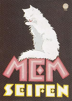 Cabaret White Cat Mem Seifen German Postcard