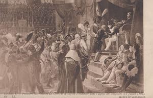 Debret Premiere Distribution Des Croix L'Eglise Des Invalides Painting Postcard