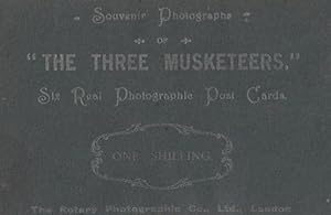 The Three Muskateers Home Made Antique Play Theatre Old Advertising Postcard
