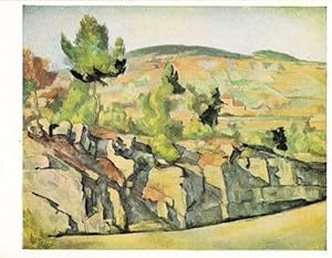 Cezanne Paul Paysage Rocheux Rare National Art London Gallery Painting Postcard
