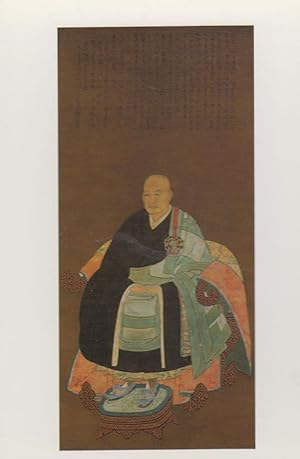 Memorial Portrait Of The Priest Kogaku Japanese Painting Norfolk Postcard