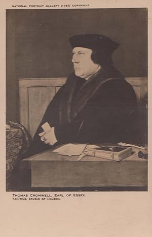 Thomas Cronwell Earl Of Essex Holbein Studio Antique Painting Postcard