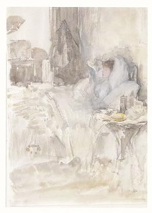 Whistler Convalescent Petit Dejeuner Note In Opal Victorian Painting Postcard