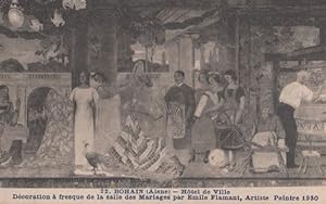 Bohain Hotel De Ville Marriage Decorations Mural Antique Wedding French Postcard
