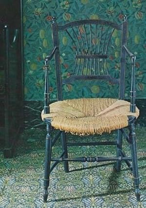 Morris & Co Stained Antique Wood Rush Seat Rossetti Victorian Museum Postcard