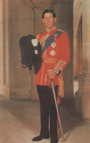Prince Charles Colonel Of The Wales Welsh Guards Uniform Wedding Royal Postcard