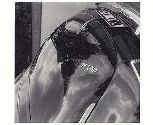 Eiffel Tower Reflection On La Packard Classic Car French France Bonnet Postcard
