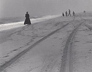 Tracks In Sand Beach Scene New Jersey 1972 American Award Photo RPC Postcard