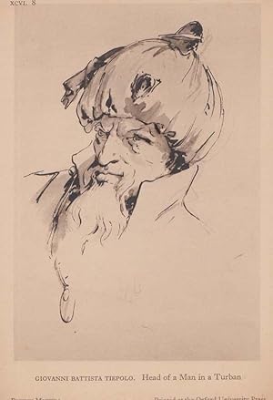 Giovanni Tiepolo Head Of A Man In A Turban Italian Art British Museum Postcard