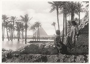 Rudolf Lenhert La Crue Egyptian Romance By Pyramid Photo Postcard