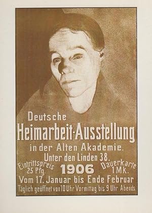 Kathe Kollwitz Heimarbeit Ausstellun Berlin Planet Verlag Poster German Postcard