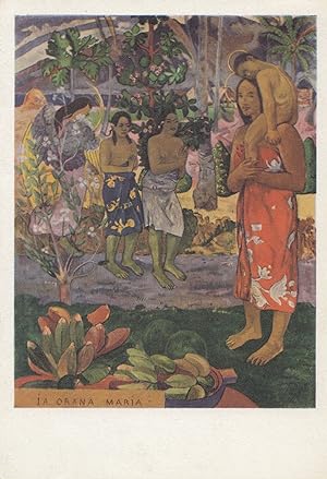 Gauguin I Greet You Maria Painting Postcard