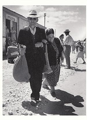 Turkey Immigrants Immigration 1940s Haifa Isreal Photo Postcard