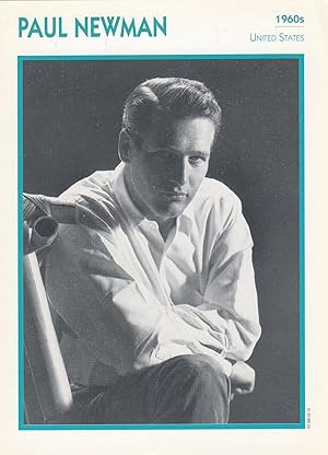 Paul Newman Astrology American Actor Rare Italian 8" x 5" Film Photo Card