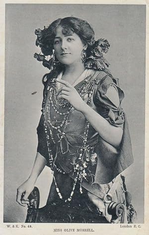 Miss Olive Morrell Antique Postcard