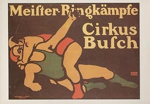 Lucian Bernhard Meister Ringkampf Poster Berlin Planet Verlag German Postcard