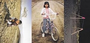 Indian Girl On Bicycle Planting Flower Swing London Photo Agency Art 3x Postcard