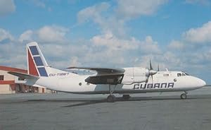 Antonov 24RV CU-T1267 of Cubana De Aviacion at Verardero Gomez Airport Postcard