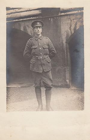 Royal Aircraft Military Cadet Soldier Portrait RAMC Antique Military Postcard