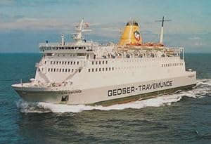 MF Travemunde German Ferry Ship Postcard