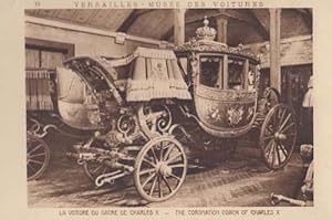 The Coronation Coach Of Charles X 10 Antique Royal Transport Carriage Postcard